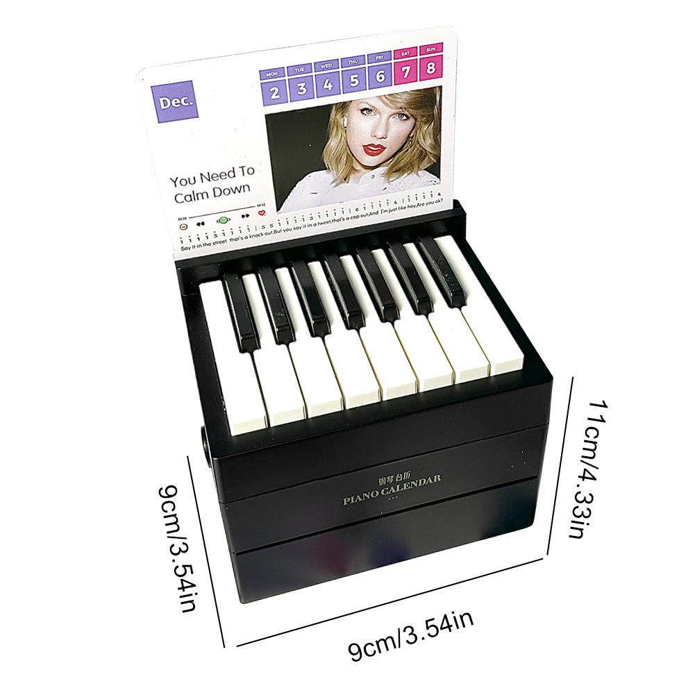 Календарь Taylor Piano Calendar 2025 Piano Desk Calendar Playable Mini Piano Calendar Music Sheets Toy Desktop Decorations Gifts for Fans