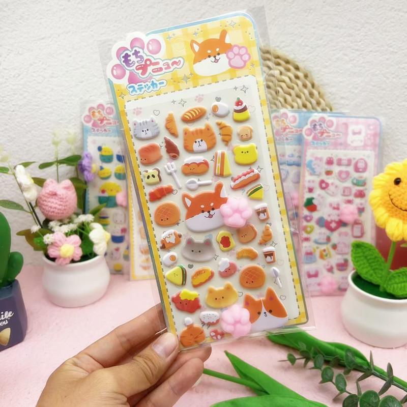 3D Bubble Stickers Cute Animal Butt Stickers Scrapbooking DIY Notebook Happy Buttocks Sticker Decals Decorative PP Stickers