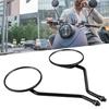 1 Pair 10MM Thread Universal Motorcycle Black Rounded Side Back Rear View Mirror