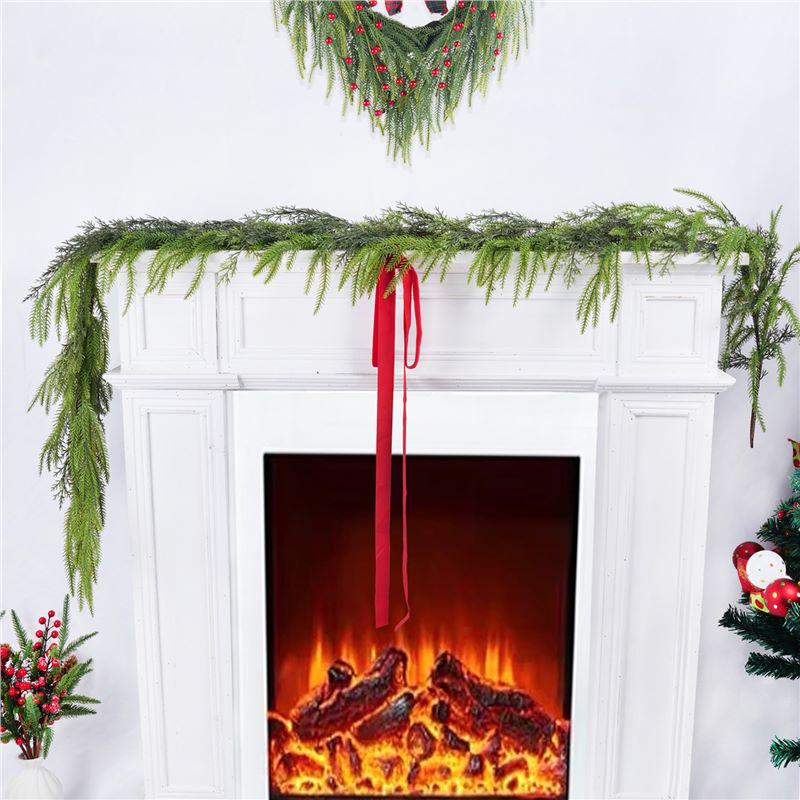 Norfolk Cypress Leaf Vine Christmas Decoration Wreath