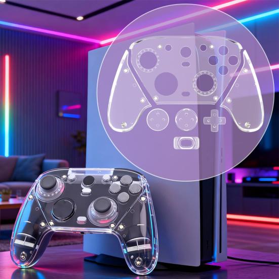 Защитная крышка для игрового контроллера GameSir, прозрачная, из поликарбоната, противоударная, для беспроводного геймпада, жесткая оболочка, игровые аксессуары