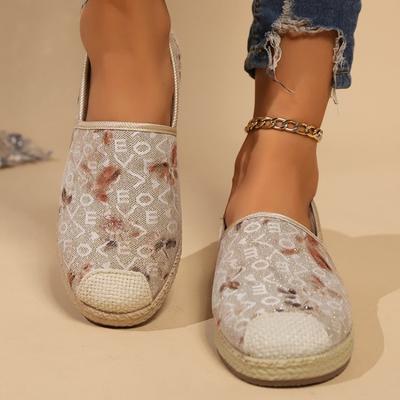 Модные хлопковые туфли твид большого размера на плоской подошве женские осенне-зимние новые модные универсальные туфли-слипоны с пайетками-бабочками резиновый верх