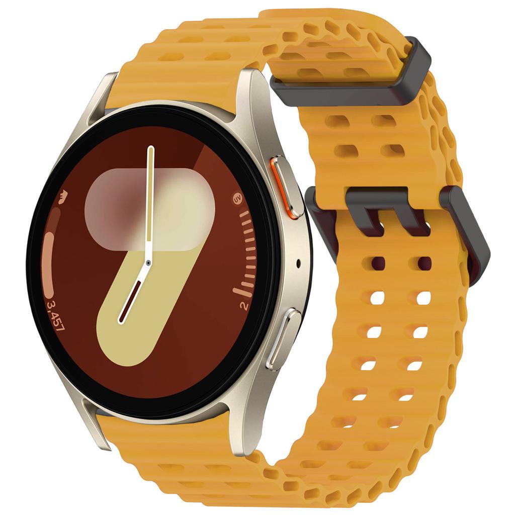 Морской ремешок для Samsung Galaxy Watch 7 FE 5 6 4 Classic 5 pro 40 44 мм Без зазоров Силиконовый браслет correa Galaxy Watch6 watch4 Ремешок