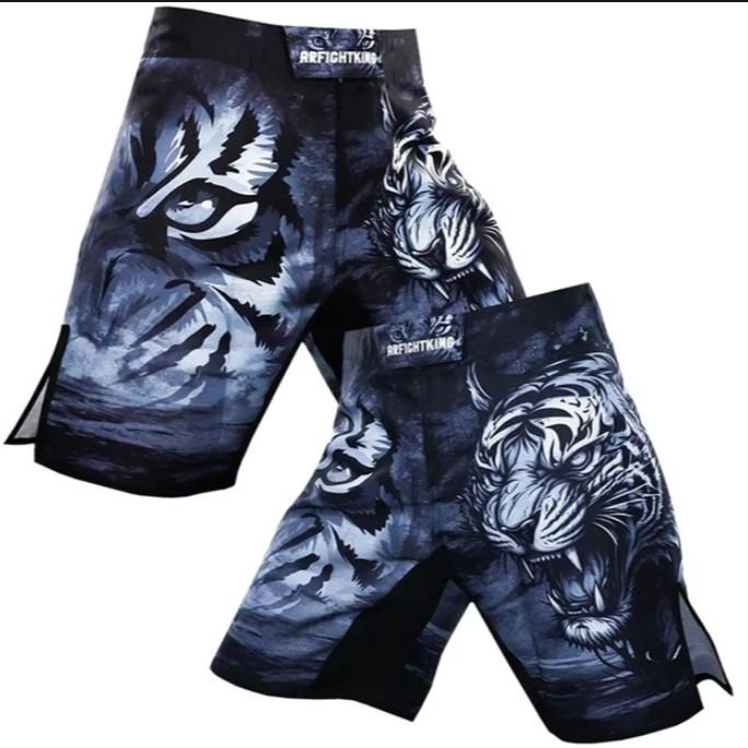 Мужские быстросохнущие боксерские шорты, «Тигр и лев», шорты ММА, штаны для кикбоксинга, гимнастические единоборства, бокс муай-тай