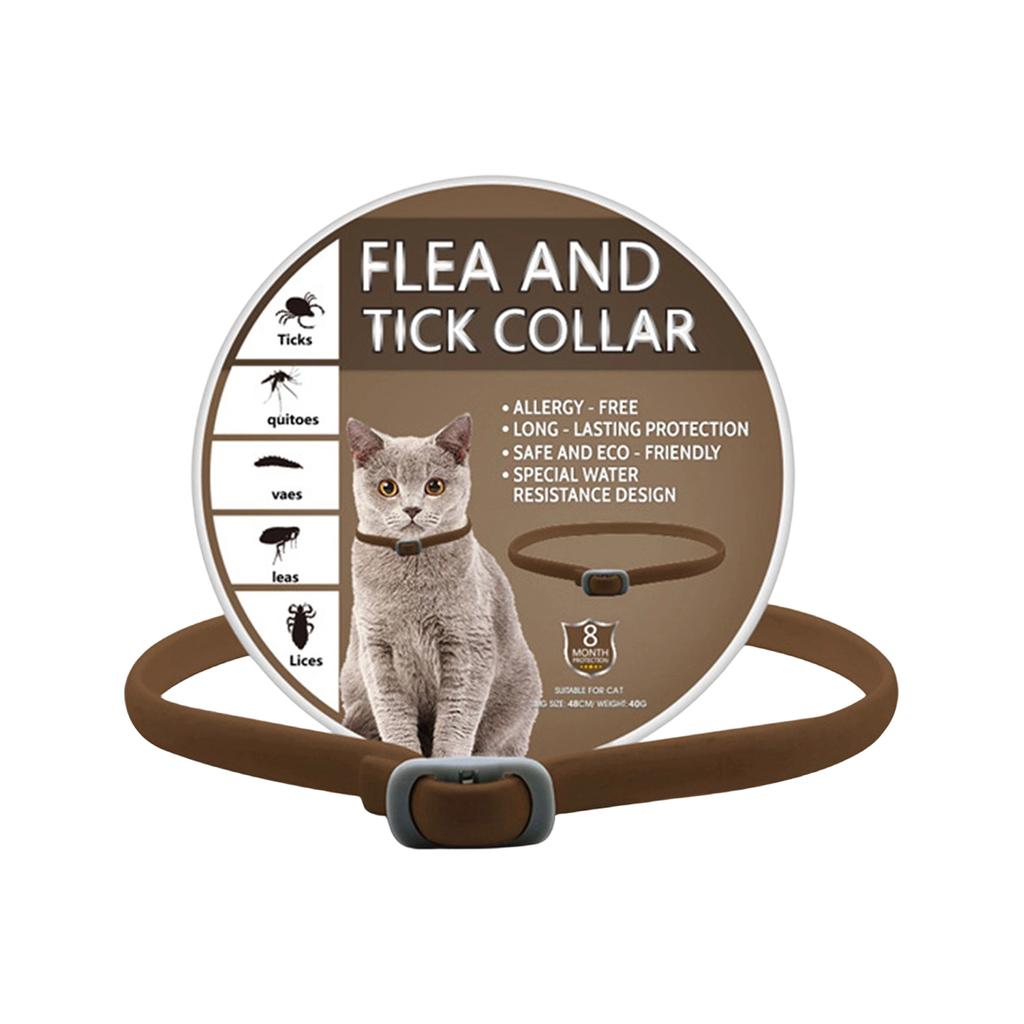 Flea And Tick Collar - 8 Months , -Free, Water Proof & Adjustable With Multiple Color Options For Cats