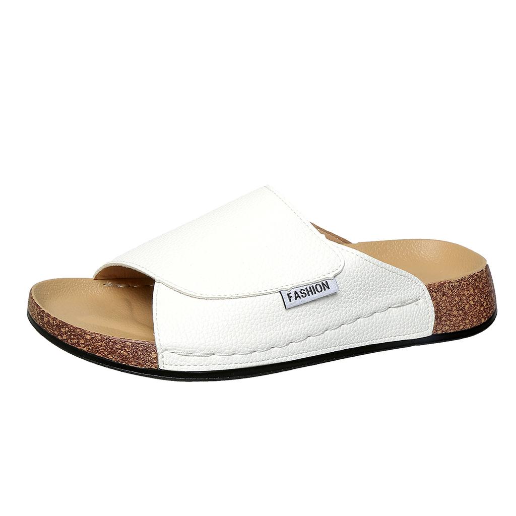 Платформенные туфли для ходьбы Сандалии слипоны Женские туфли на танкетке Пляжные женские тапочки Обувь Летние сандалии Шлепанцы Женские