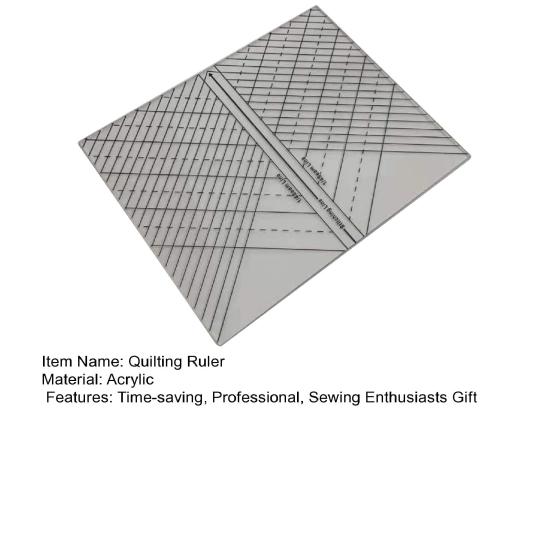 Акриловая прямая линейка для квилтинга 1/4-дюймовая линия шва линия стежка диагональная линия DIY швейные проекты линейка шаблон подарок любителям шитья