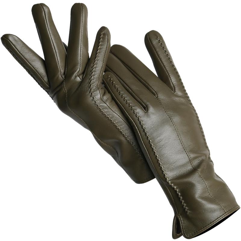 Fashion Women's Gloves Color Sheepskin Winter Warm Thin Touch Screen Gloves High Quality