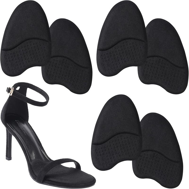 Метатарзальные подушечки для женщин Противоскользящие накладки для обуви Подушечки для передней части стопы Женская подушечка под плюсну Подушечки для обуви Вставки-подушечки для высоких каблуков 3 пары
