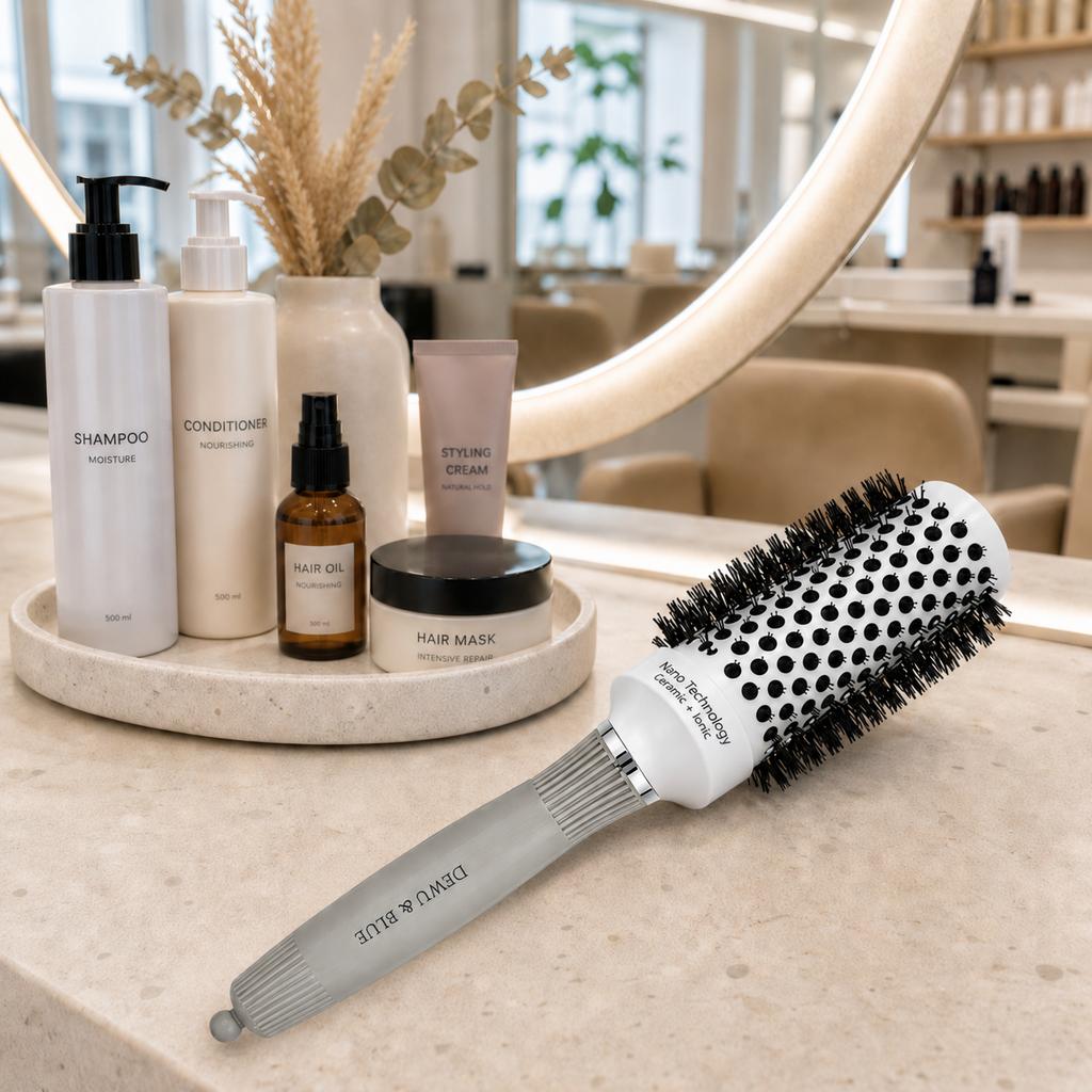 Ceramic Thermal Hair Brush for Styling with Ionization 45mm