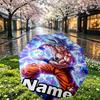 Custom Name Personalized One Piece Print Umbrella, Auto Open Close, 8‑Rib Sturdy Frame, Commute Camping Hiking Use, Birthday Gift