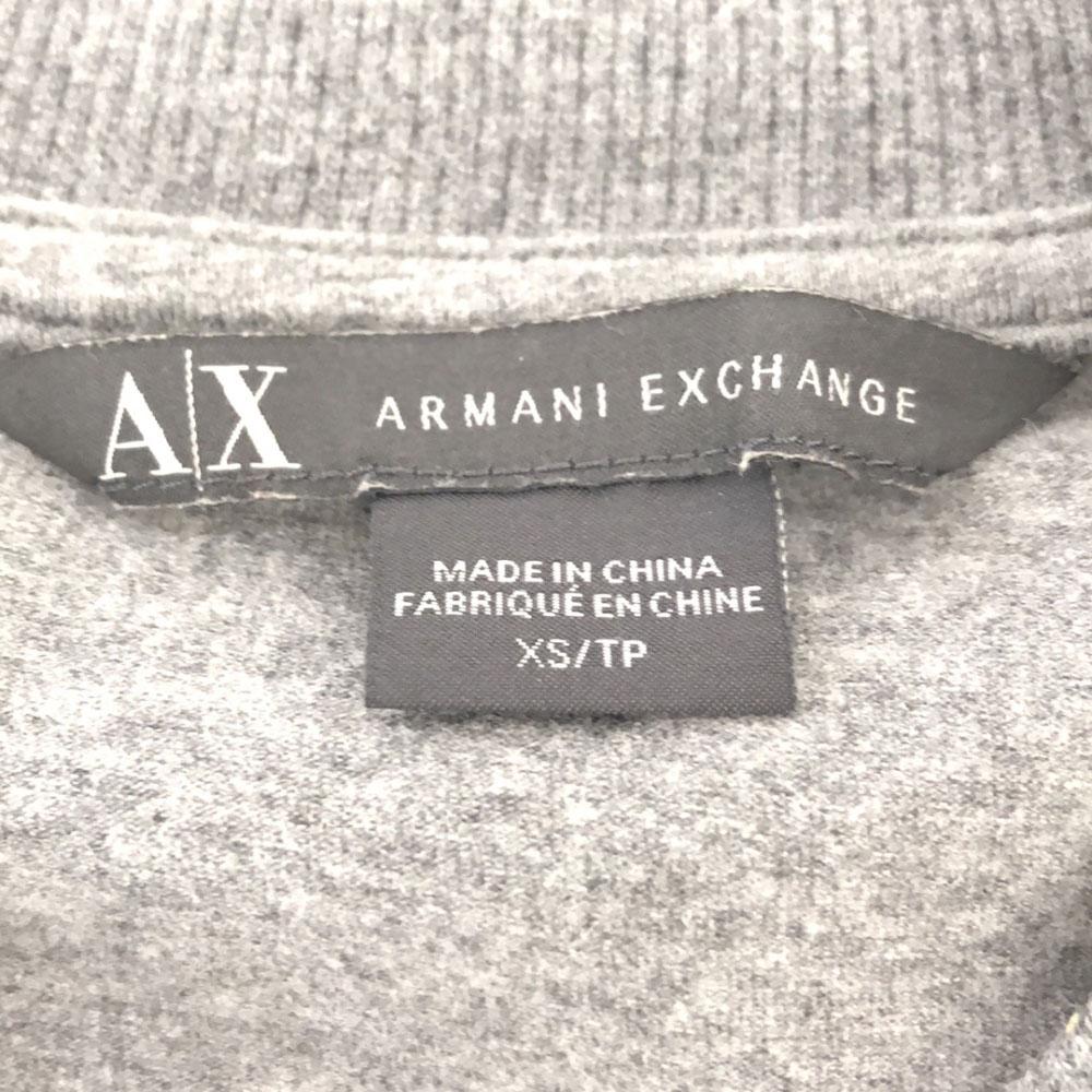 Armani Exchange Куртка на молнии XS Серая Женская Б/У