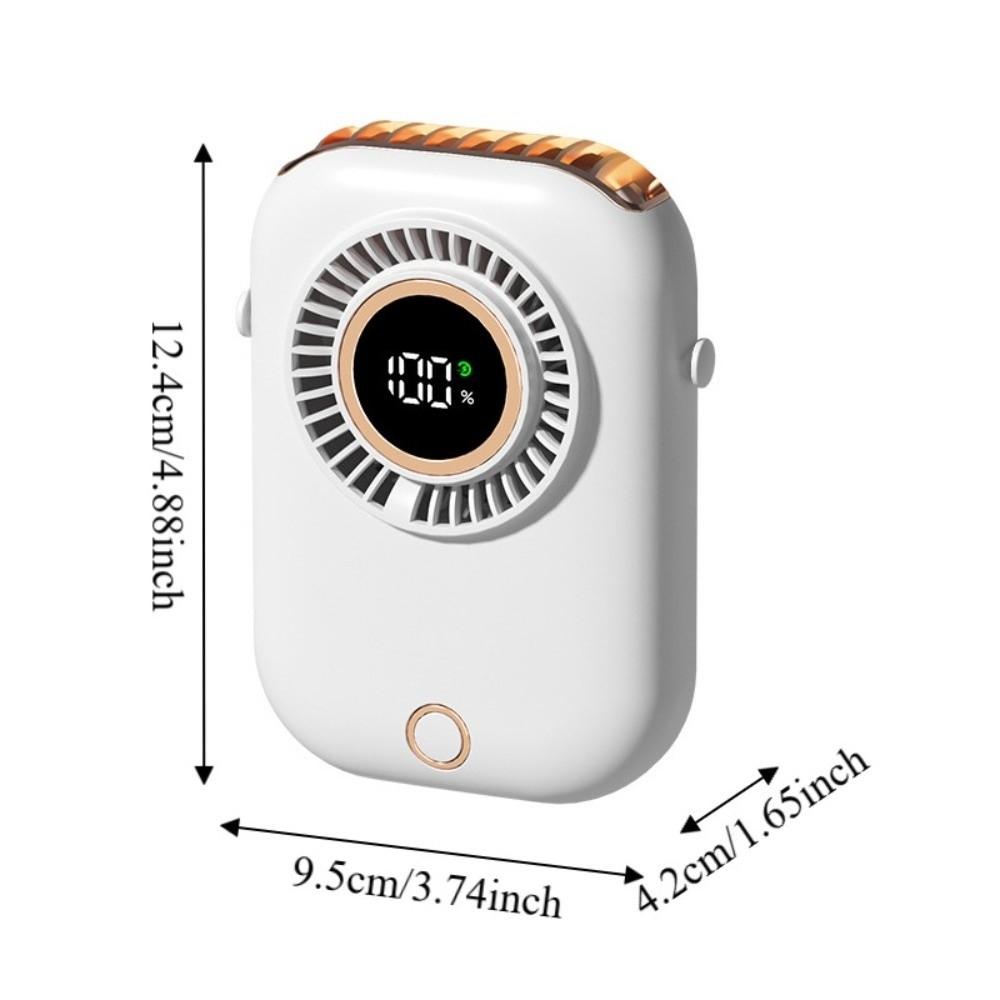 Ultra Quiet Mini Hanging Neck Fan 5 Speeds Handheld Electric Fan Portable Cooling Fan Camping