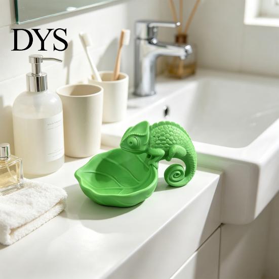 Chameleon Storage Tray 3D Printed Leaf Bowl, Jewelry Key Trinkets Home Office Organizer Holder, Succulents Planter Pot for Desk