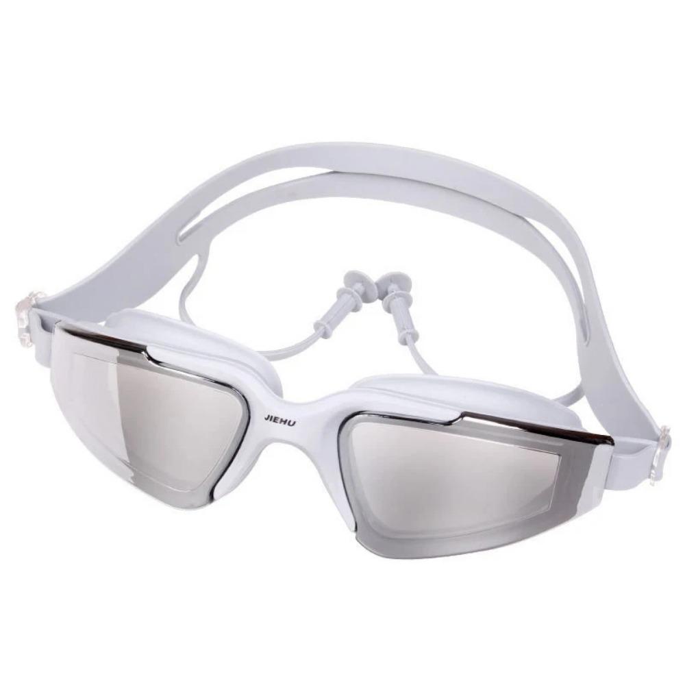 Взрослые Мужчины Женщины Подростки Близорукость -1,5 до -6,0 Очки для плавания Противотуманные очки HD для плавания Диоптрийные очки для водного спорта с берушами