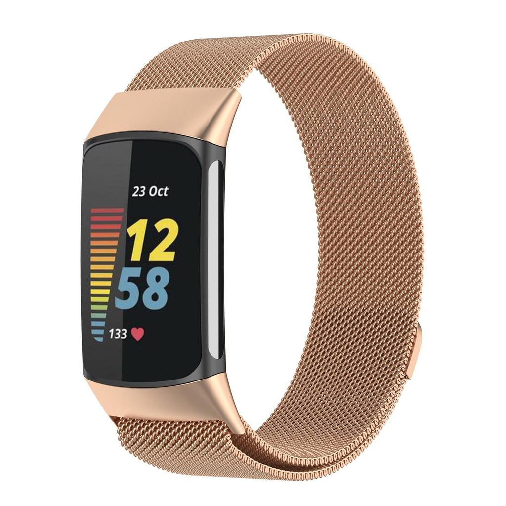 Миланский ремешок для браслета Fitbit Charge 5 6 из нержавеющей стали ремешок для часов