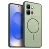 Однотонный матовый чехол из ТПУ для infinix NOTE Edge Декоративная крышка с принтом кольца в стиле MagSafe