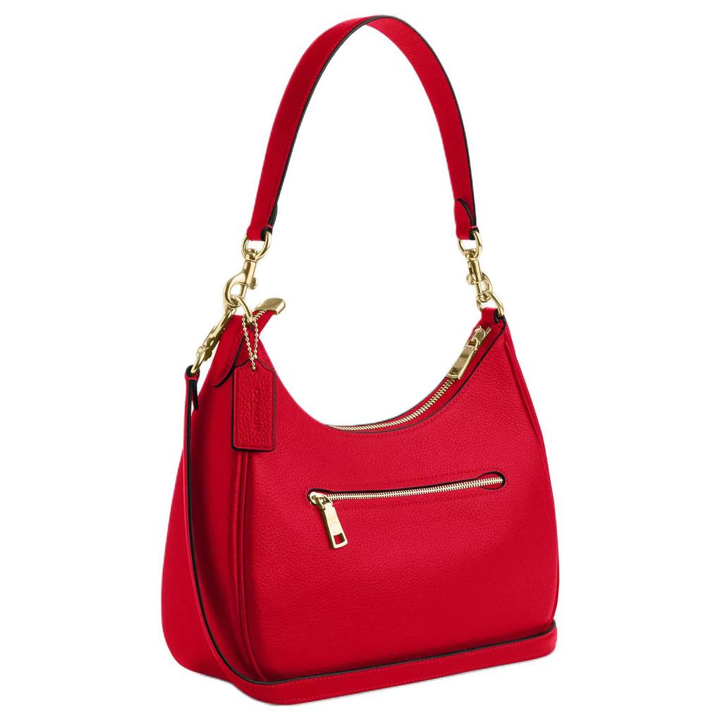 Coach Teri 29 Logo Zip Closure Leather Crossbody Shoulder Bag Large Women Bags Red CV935-IMUP7