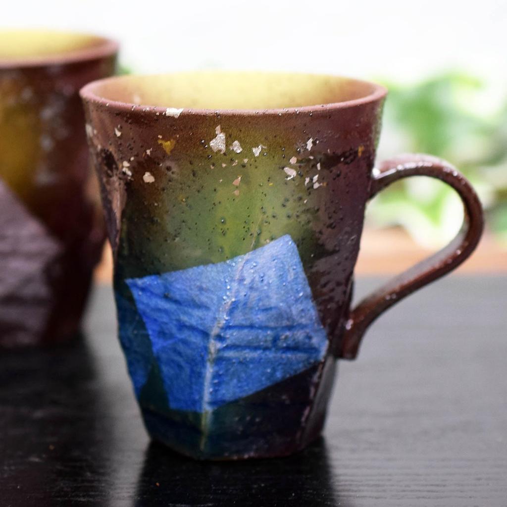 Waza no Kura Стильный набор пар кружек Kutani Ware Ginsai Gold and Silver Chirashi Pottery Luxury Brand Tableware