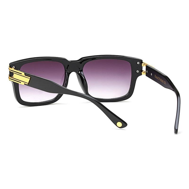 Роскошные Классические Мужские Солнцезащитные Очки Квадратные Дизайнерские Мужские Модные Солнцезащитные Очки Ретро Винтажные Брендовые Солнцезащитные Очки