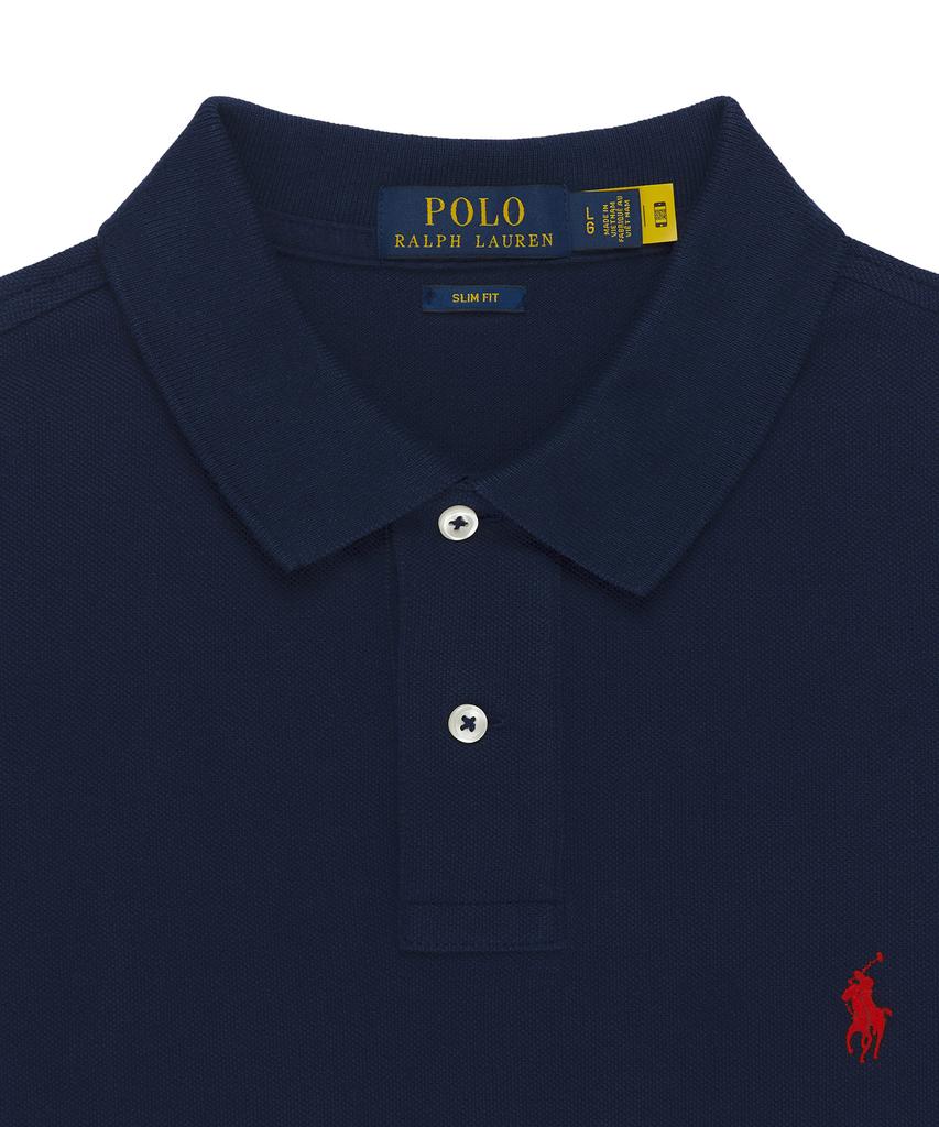 POLO RALPH LAUREN Slim Fit Mesh Polo Shirt - Blue