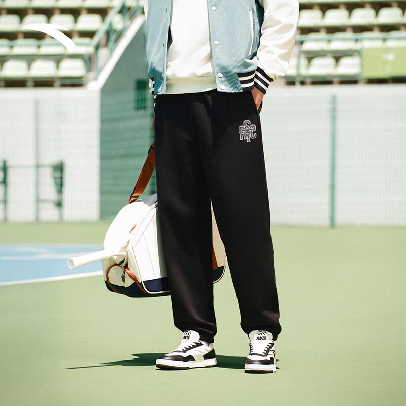 Anta Men's Winter Embroidered Fleece Sweatpants