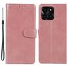 Leather Phone Cover for Honor X6a 4G Magnetic Clasp Calf Texture Wallet Stand Case