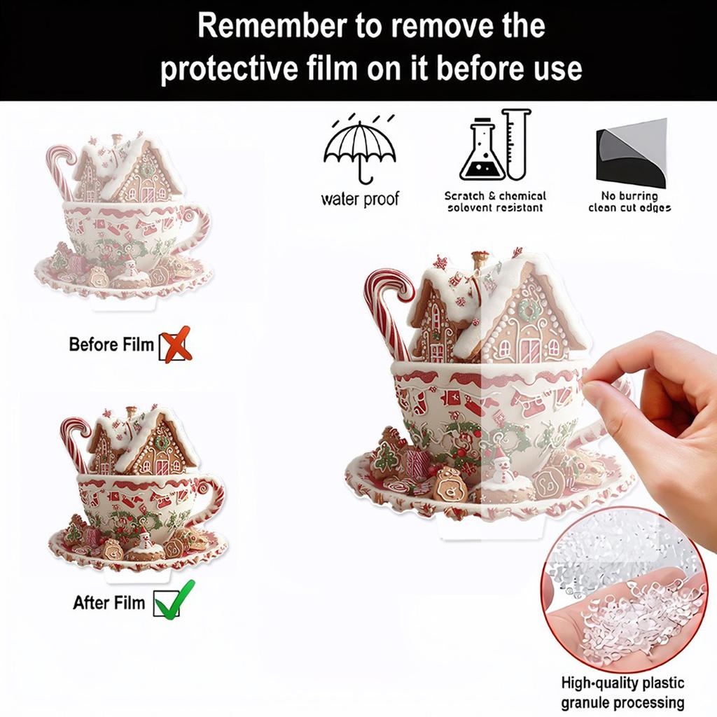 Рождественское украшение стола, милые таблички в виде домика для конфет, центральные элементы для украшения домашней столешницы