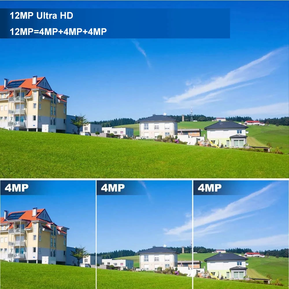 Новая 4G SIM-карта Солнечная камера 12MP HD ночного видения WIFI 6K Умный дом Безопасность Видеонаблюдение 2-стороннее аудио IP-камеры Умный дом