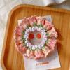 Elastic Crocheted Flower Scrunchies Handmade Sweet Hair Tie Cute Knitted Hair Rope  Ponytail Band