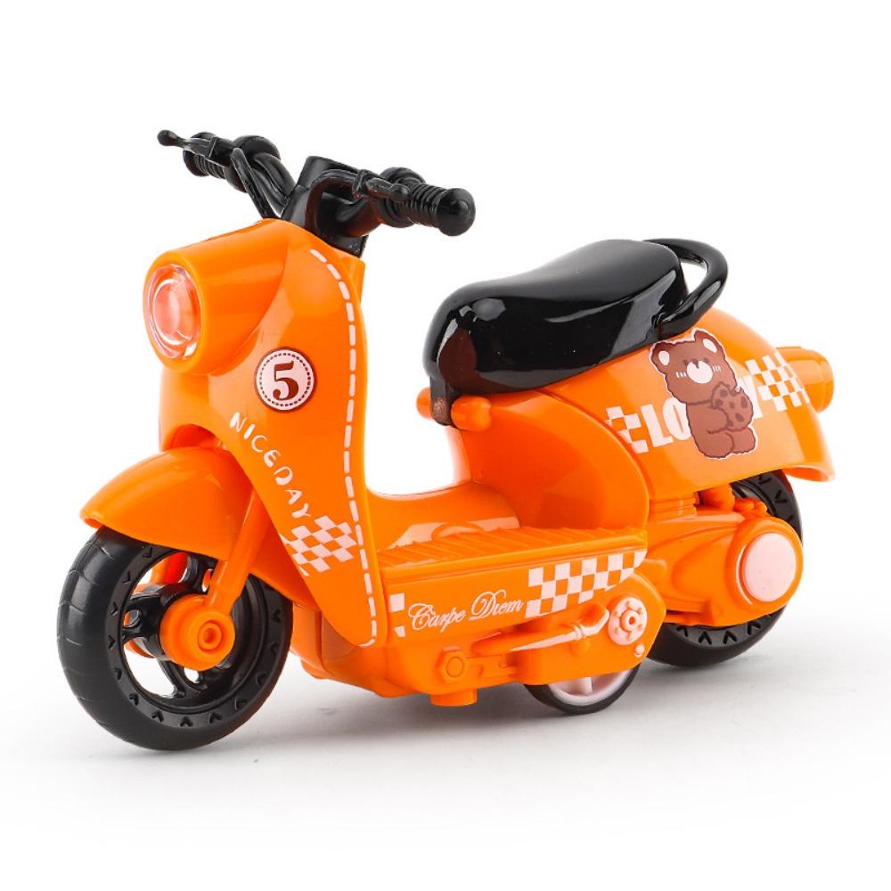 Литой цинковый сплав Модель мотоцикла Миниатюрный мотоцикл Игрушка с инерционным механизмом Домашнее украшение