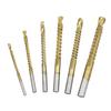 6 PCS Twist Drill Saw Drill Set High Speed Steel Carpentry Multi-function Metal Expansion Punch