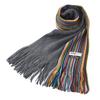 Michiko London Brand Made In Russell Winter Gift Scarf, Italy, Men's, Unisex, Knit, Multi-Stripe, Warmth, (B Gray)