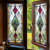 Пленка для конфиденциальности витражного окна Винтажная декоративная матовая Статическое прилипание Водонепроницаемая ПВХ Многоразовая Блокирующая УФ-излучение Наклейка на стекло Покрытие