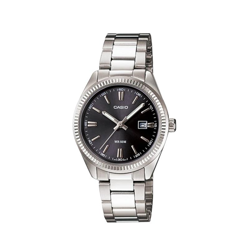 Casio Индивидуальные часы модифицированная серия Mo Yin Yajing 50 метров водонепроницаемые Кварцевые мужские и женские одинаковый стиль черный циферблат LTP LTP-1302D-1A1