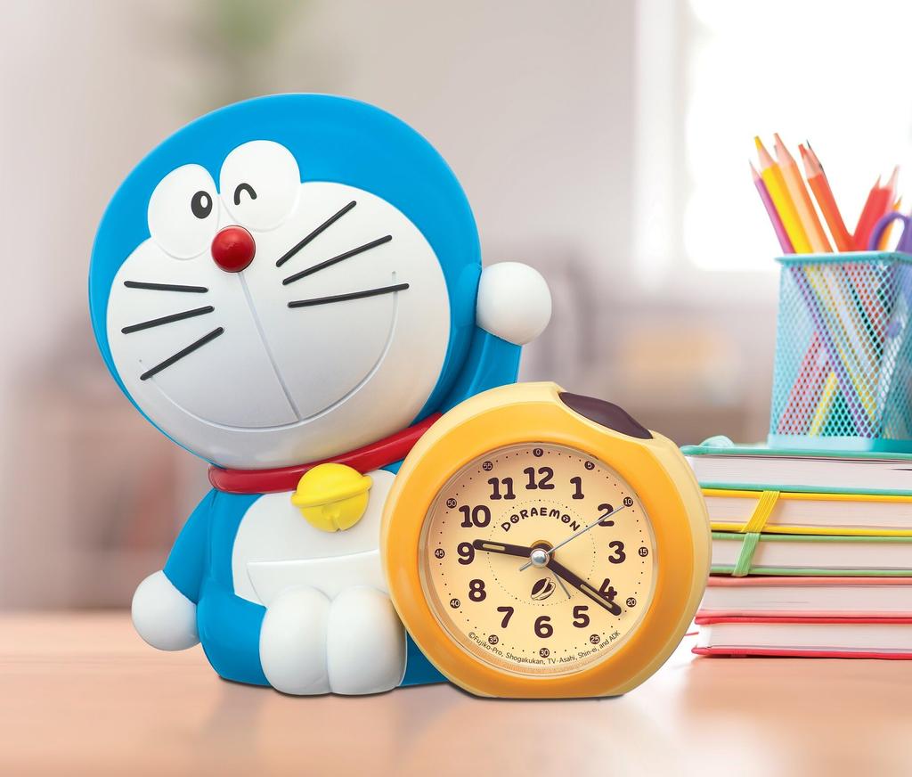 Будильник Seiko Clock Talking Alarm Clock 183x200x132 мм Doraemon JF387A