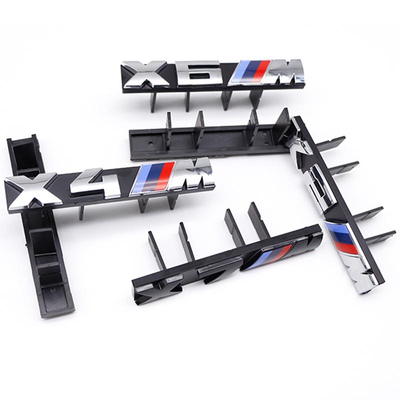 zmdpw1 Car Front Grille Badge Logo Sticker M Series Number Sticker ABS Logo Suitable for BMW X2M X3M4 X5M X6M 7 F48 G01 E84 F10 F30 G11