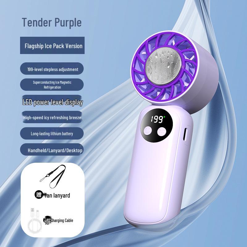 USB Rechargeable Silent Handheld Mini Fan with Long Battery Life