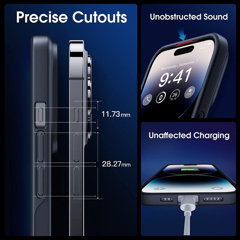 Матовый полупрозрачный матовый чехол для телефона для IPhone 15 Pro Max 14 13 12 11 Pro Max 15 Plus Magsafe с магнитной крышкой с беспроводной зарядкой