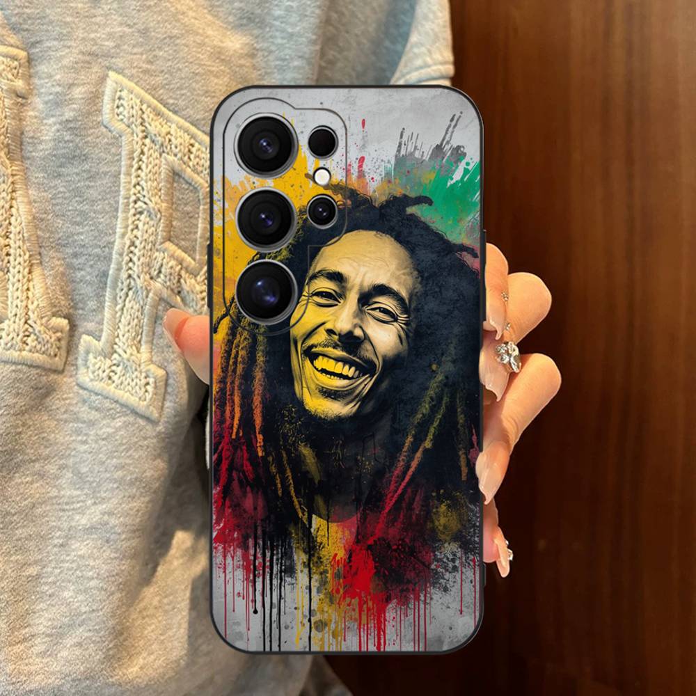 Чехол для телефона Singer B-Bob M-Marley для Samsung S 24 Fe 25 Ultra Plus 20 Lite 21 30 22 23 24 22 Ultra 5G Fundas