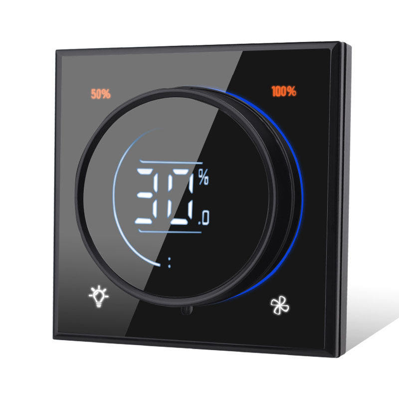 Tuya Smart Home Fan Knob Switch Smart Fan and Light Dimmer Switch Zigbee & WiFi Smart Touch Switch Tuya Smart Life Compatible