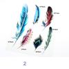 Car Modified Car Decal Feather Rear Trunk Sticker Creative Decoration  Window