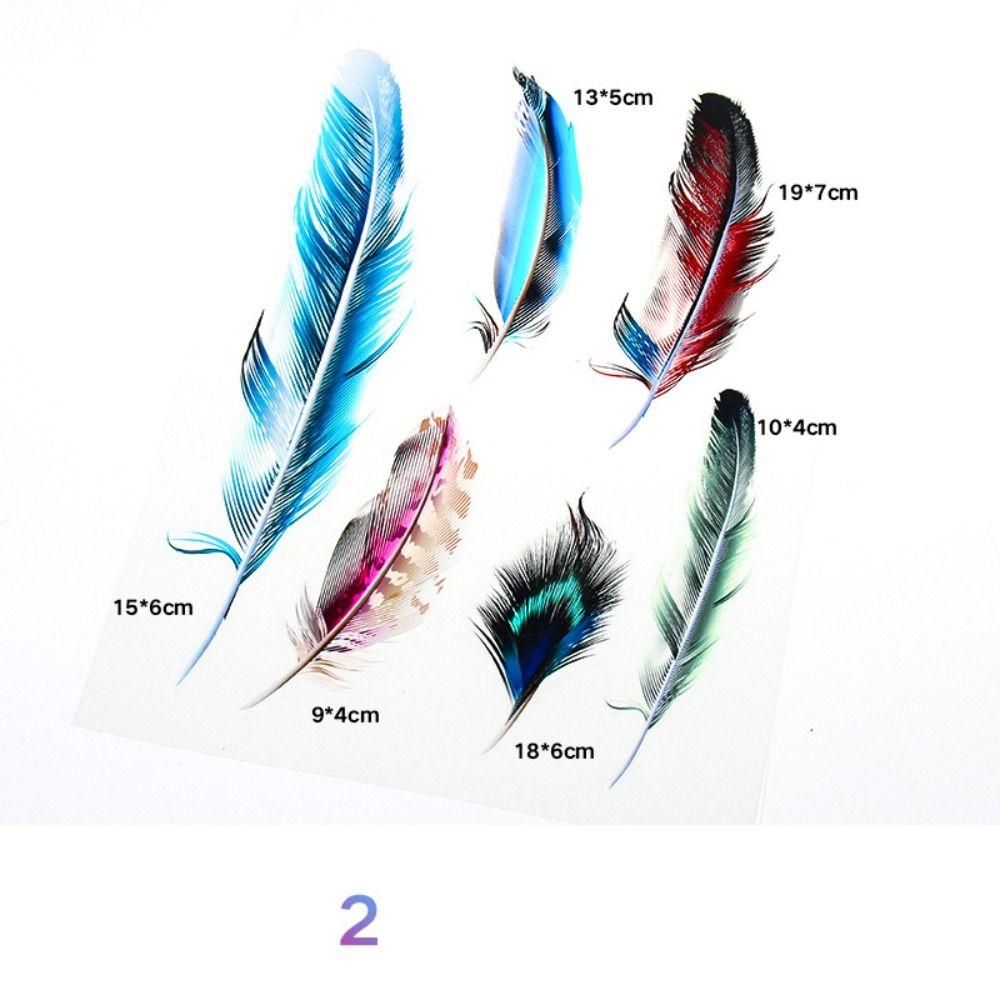 Car Modified Car Decal Feather Rear Trunk Sticker Creative Decoration Window