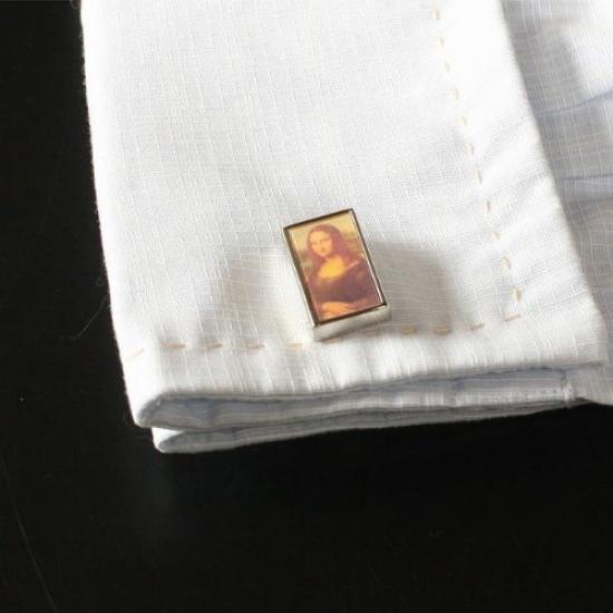 Kamakura Cufflinks Workshop 3D Mona Lisa Cufflinks Ec138 [Cufflinks/Cufflinks]