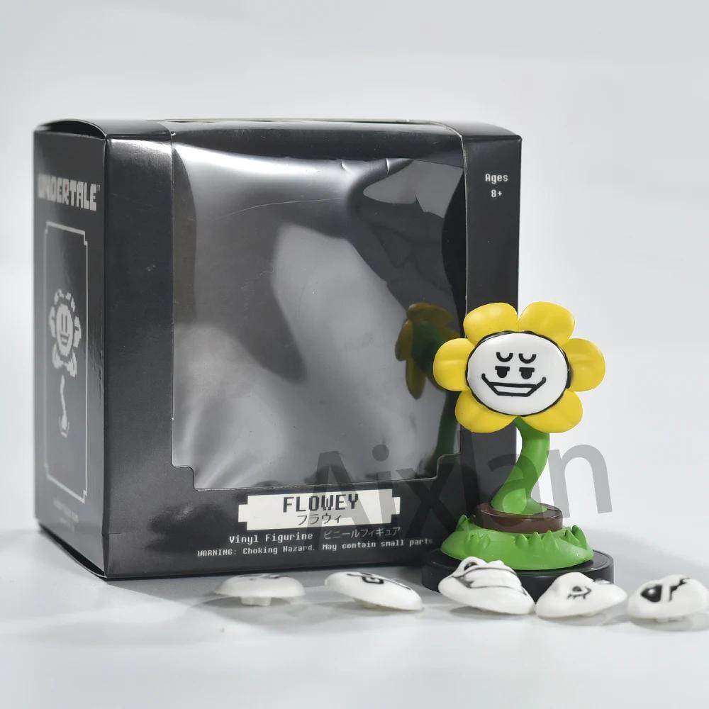 Aixlan UNDERTALE Figure Flowey Sans Q Version PVC Action Figure Amine Birthday Gift Collectible Figurine