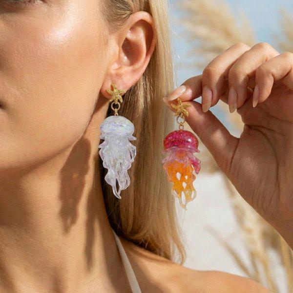 Изысканные серьги-кисточки с ракушками и морскими звездами для женщин – Универсальный, нишевый прибрежный стиль