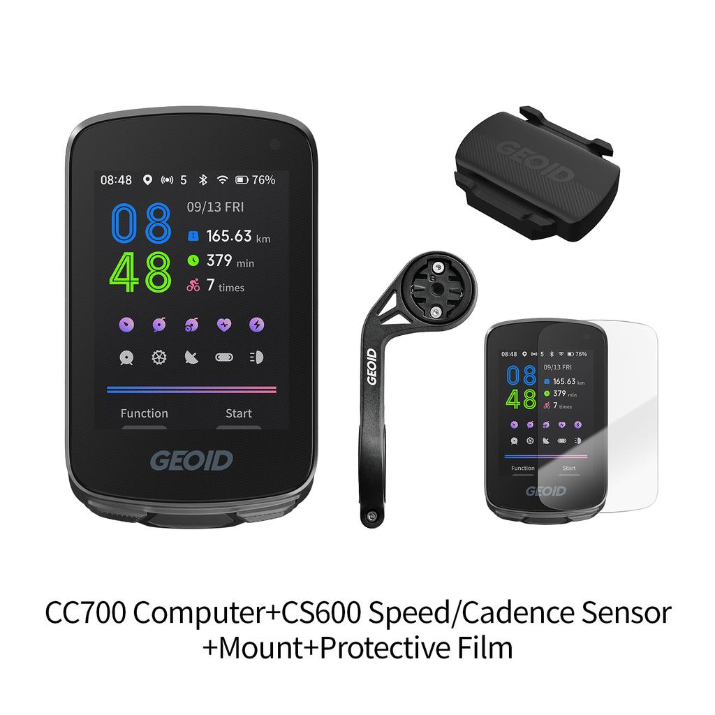 GPS-велокомпьютер GEOID CC700 с 2,8-дюймовым цветным экраном, велоспидометр с навигацией по маршруту, WIFI, водонепроницаемый велоодометр