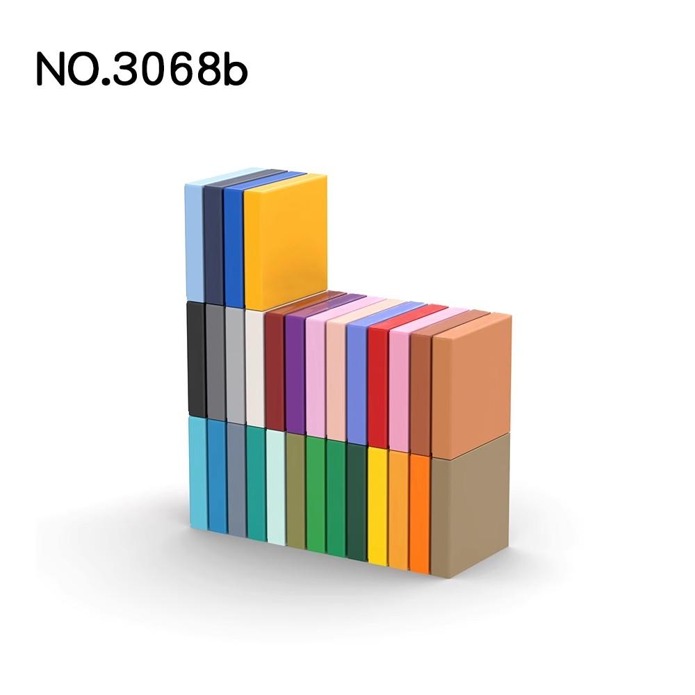 20 шт. Детали MOC 3068 88409 Плитка 2x2 с пазом Совместимые кубики DIY Строительные блоки Детская развивающая игрушка Подарок