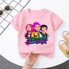Летняя модная детская футболка K-Pop Охотник на демонов Huntrix Дизайн Модный рисунок Подходит для юных поклонников K-Pop культуры