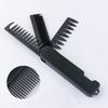3-In-1 Folding Hair Comb Wide Fine Tooth Multi-functional Styling Comb with Ergonomic Handle Portable Travel Pocket Comb Men Mustache Beard Comb